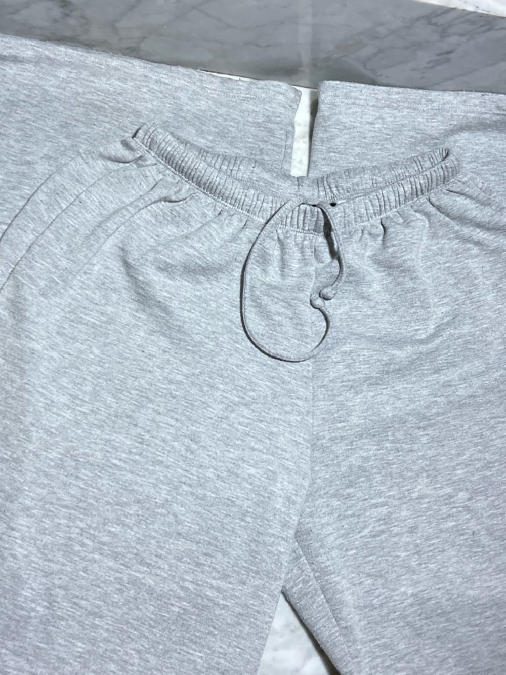 Women's Light Gray Boot Cut Sweatpants with Drawstring